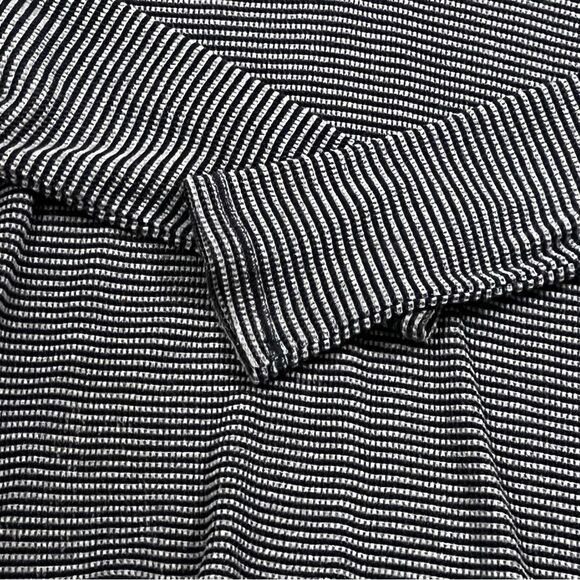 Michael Kors Gray and Black Striped Hoodie Button Up Mens Medium - Picture 8 of 8